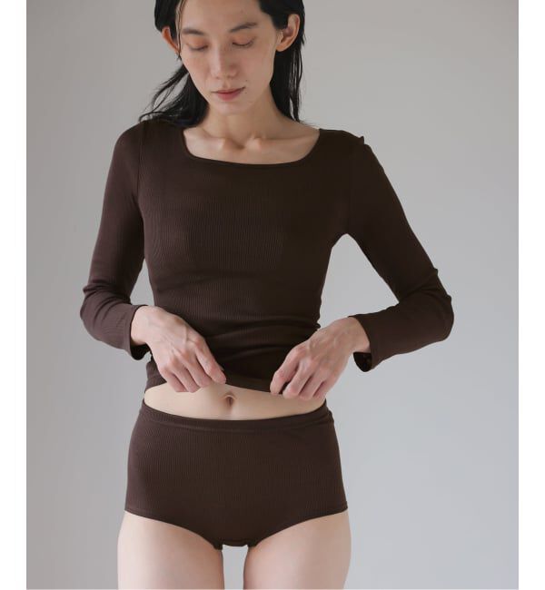 EMILYWEEK「シルクテレコリブショーツ」|インナー|
