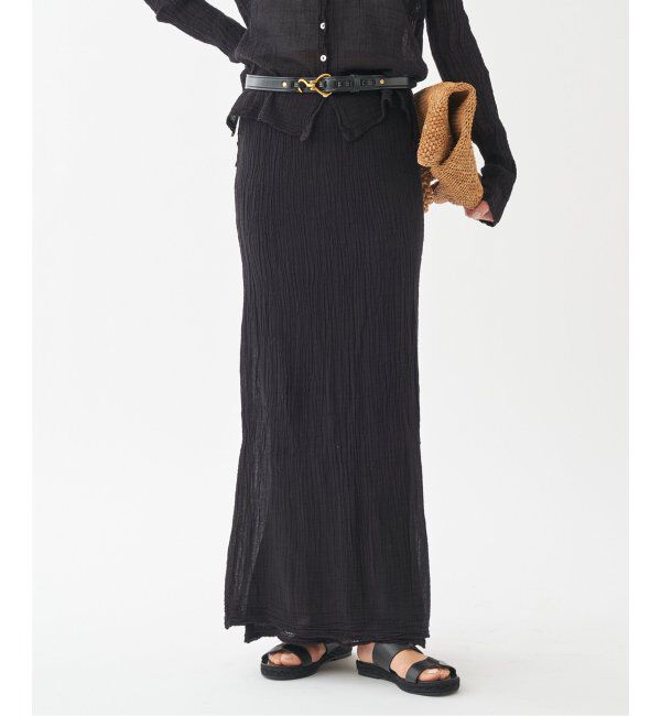 Plage「LES ATELIERS FRANCAIS DE CONFECTION 別注 I LINE スカート」|スカート|ブラック