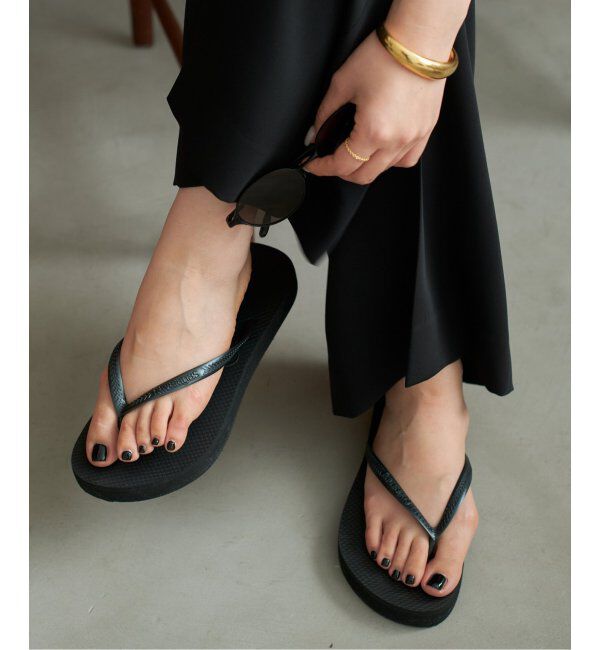 Plage「《追加》HAVAIANAS / ハワイアナス PLATFORM サンダル」|サンダル|ブラック