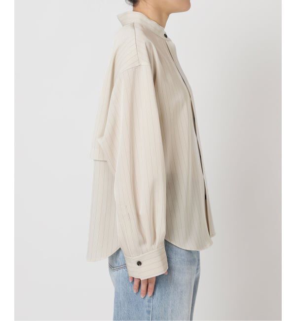 Plage「Pin stripeバンドカラーシャツ」|シャツ・ブラウス|