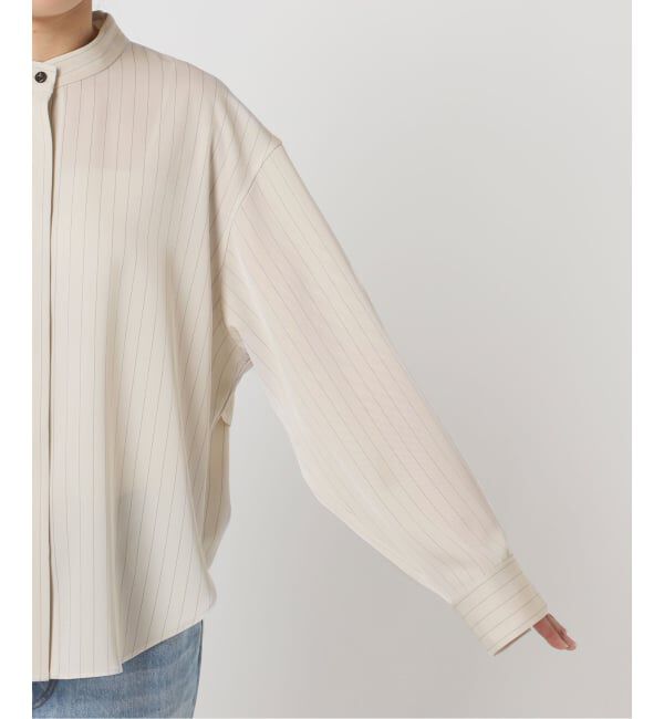 Plage「Pin stripeバンドカラーシャツ」|シャツ・ブラウス|
