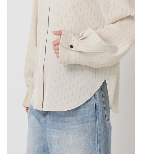 Plage「Pin stripeバンドカラーシャツ」|シャツ・ブラウス|