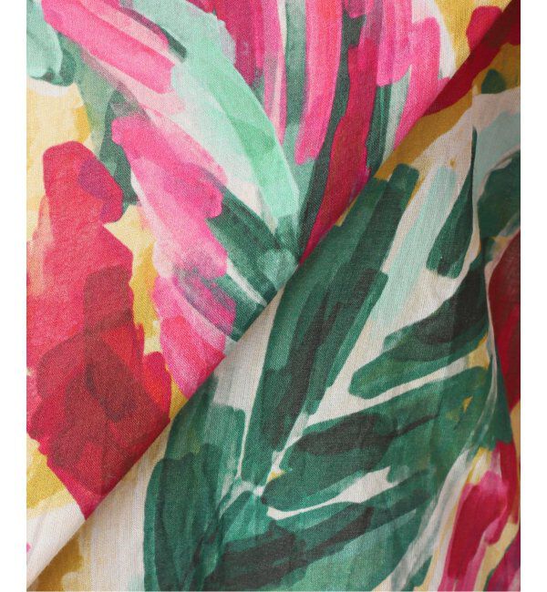 IENA LA BOUCLE「IENA LA BOUCLE DEVEAUX ペイントフラワーギャザーシャツ」|シャツ・ブラウス|