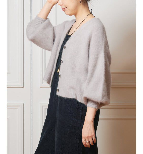 IENA LA BOUCLE「IENA LA BOUCLE ファーニットカーディガン」|カーディガン|