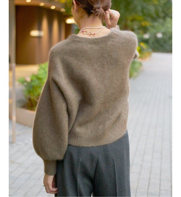 IENA LA BOUCLE「IENA LA BOUCLE ファーニットカーディガン」|カーディガン|