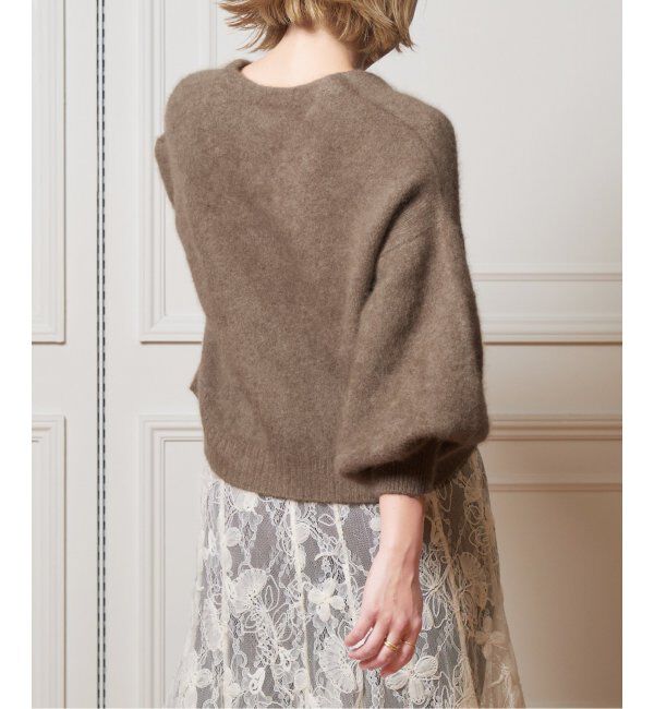 IENA LA BOUCLE「IENA LA BOUCLE ファーニットカーディガン」|カーディガン|