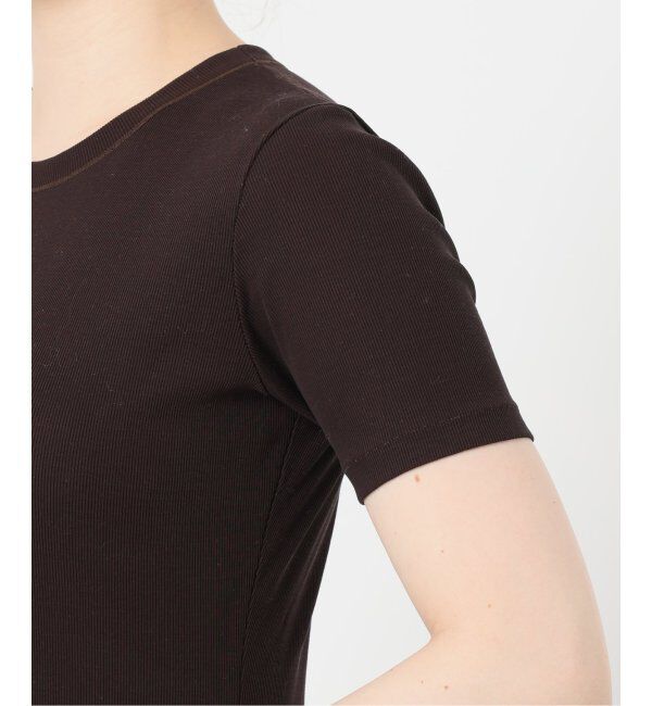 IENA LA BOUCLE「IENA LA BOUCLE ライトリブハーフスリーブプルオーバー」|Tシャツ・カットソー|