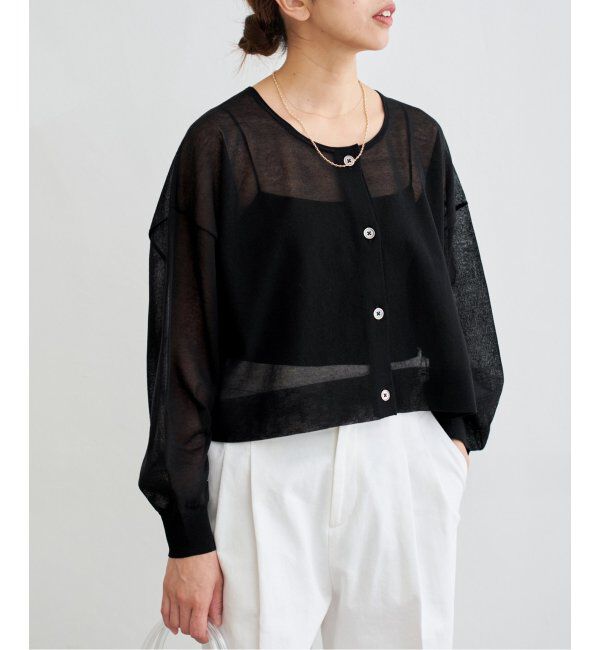 IENA「《追加2》FILMY COTTONカーディガン」|カーディガン|