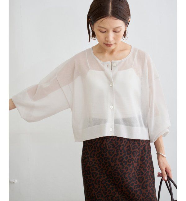 IENA「《追加2》FILMY COTTONカーディガン」|カーディガン|
