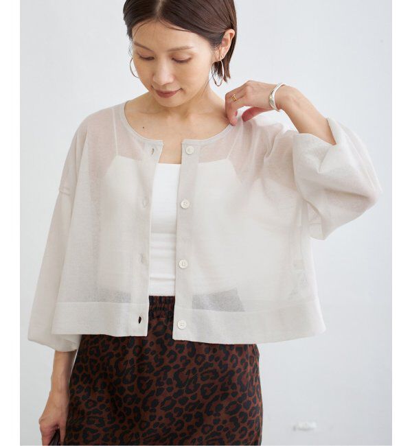 IENA「《追加2》FILMY COTTONカーディガン」|カーディガン|
