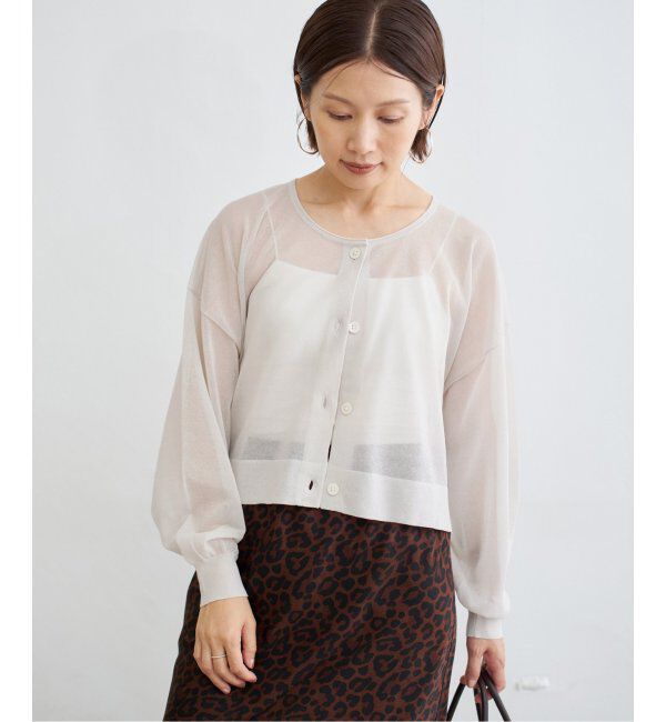 IENA「《追加2》FILMY COTTONカーディガン」|カーディガン|