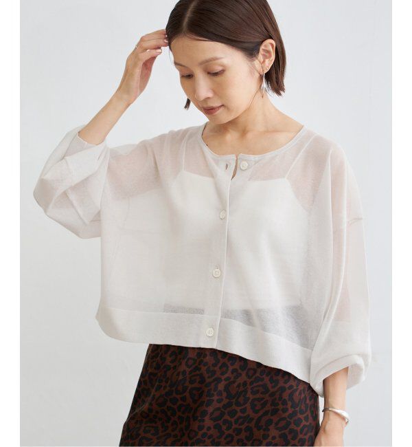 IENA「《追加2》FILMY COTTONカーディガン」|カーディガン|グレーB