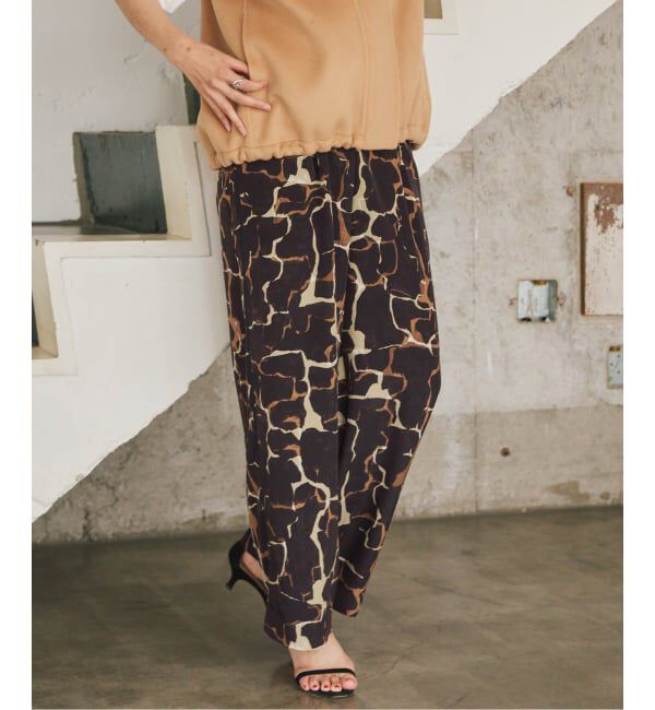 VERMEIL par iena「giraffe pattern ドロストパンツ」|その他|
