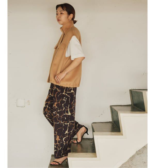 VERMEIL par iena「giraffe pattern ドロストパンツ」|その他|