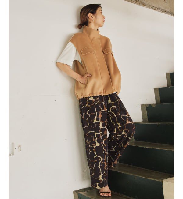 VERMEIL par iena「giraffe pattern ドロストパンツ」|その他|