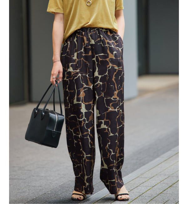 VERMEIL par iena「giraffe pattern ドロストパンツ」|その他|