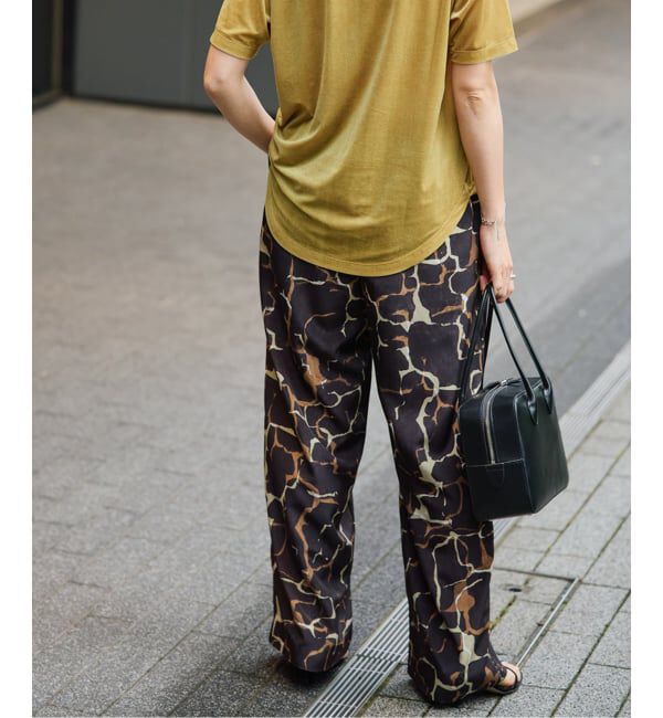 VERMEIL par iena「giraffe pattern ドロストパンツ」|その他|