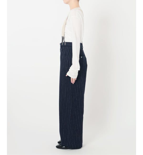 IENA「リネンコンサスペンダーワーカーズスラックス」|スラックス|