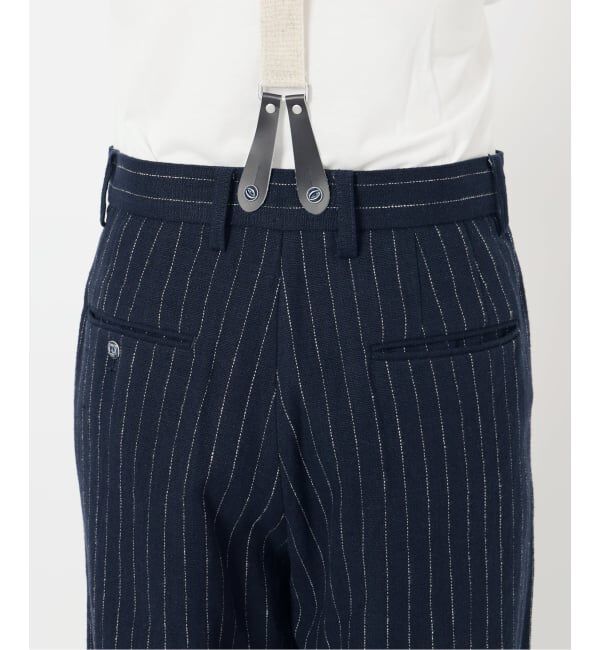 IENA「リネンコンサスペンダーワーカーズスラックス」|スラックス|