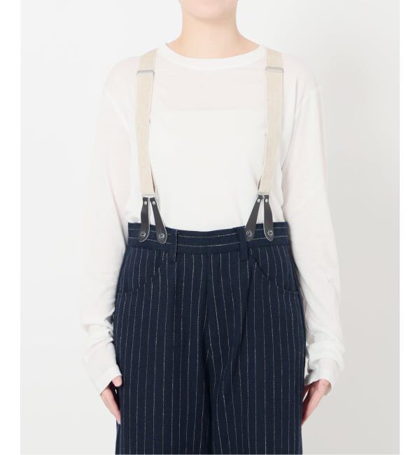 IENA「リネンコンサスペンダーワーカーズスラックス」|スラックス|