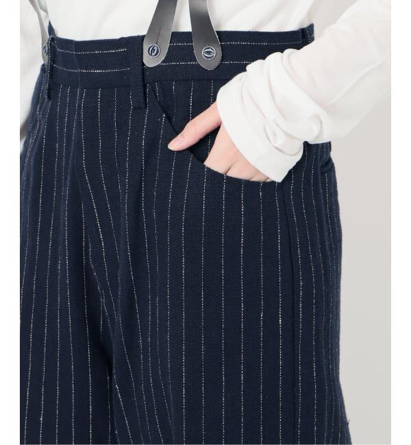 IENA「リネンコンサスペンダーワーカーズスラックス」|スラックス|