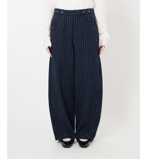 IENA「リネンコンサスペンダーワーカーズスラックス」|スラックス|