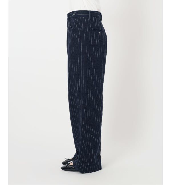 IENA「リネンコンサスペンダーワーカーズスラックス」|スラックス|