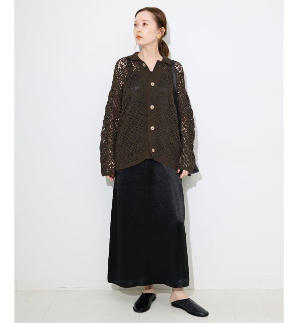 SLOBE IENA「LOGAN/ローガン SLOBE別注 クロシェカーディガン」|カーディガン|