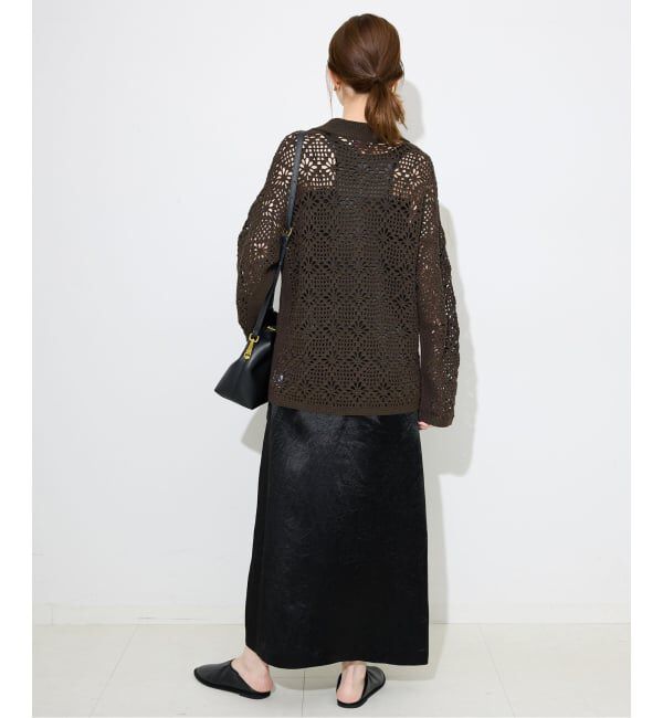 SLOBE IENA「LOGAN/ローガン SLOBE別注 クロシェカーディガン」|カーディガン|