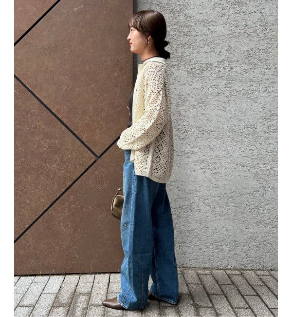 SLOBE IENA「LOGAN/ローガン SLOBE別注 クロシェカーディガン」|カーディガン|