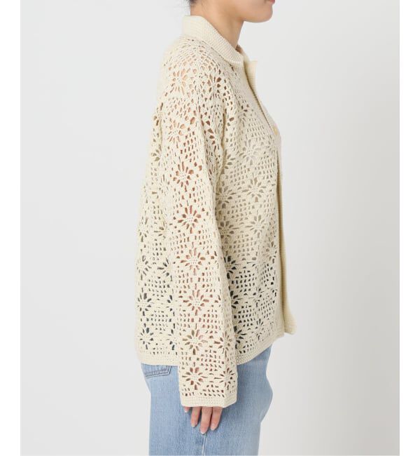 SLOBE IENA「LOGAN/ローガン SLOBE別注 クロシェカーディガン」|カーディガン|