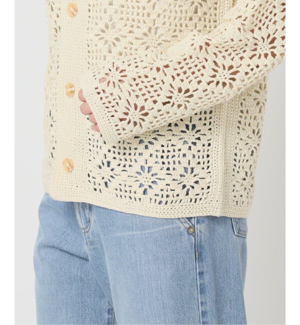 SLOBE IENA「LOGAN/ローガン SLOBE別注 クロシェカーディガン」|カーディガン|