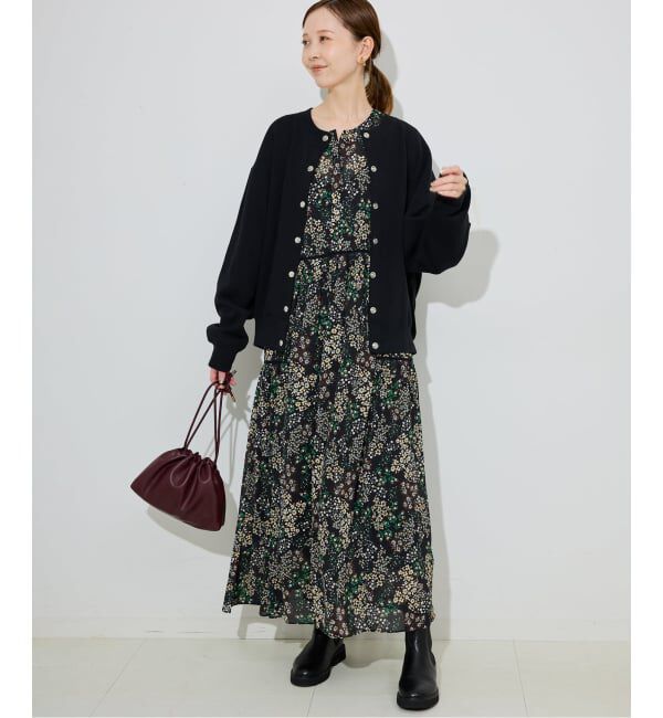 SLOBE IENA「《WEB限定/追加2》FLOWER PRINT ワンピース」|ワンピース|