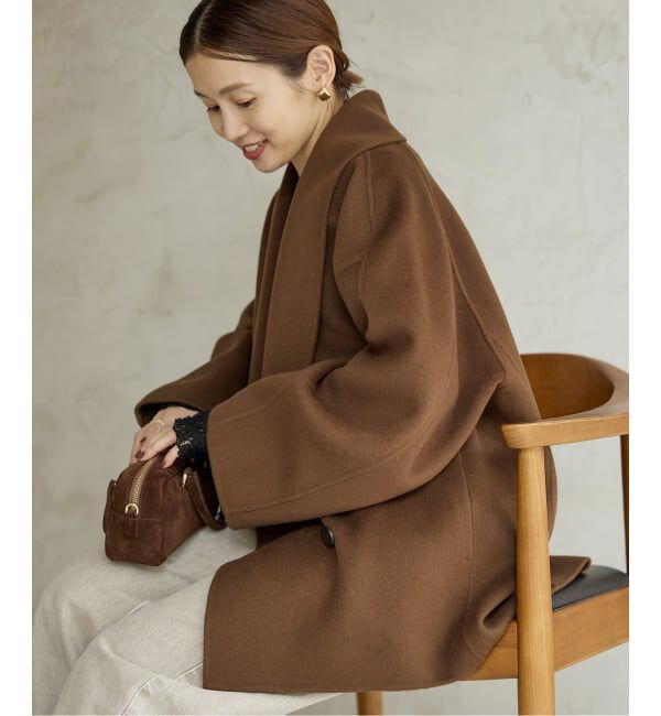 IENA「Super160 ショールカラーハーフコート」|その他|