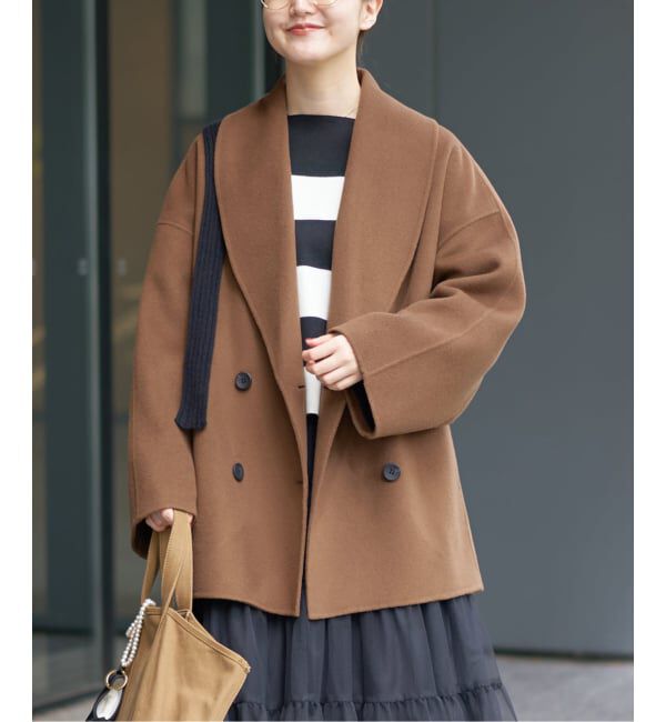 IENA「Super160 ショールカラーハーフコート」|その他|