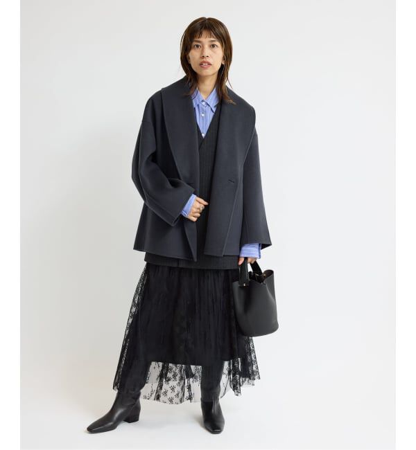 IENA「Super160 ショールカラーハーフコート」|その他|