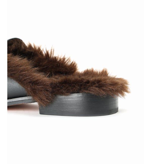 VERMEIL par iena「CAMINANDO カミナンド 別注 Fur付ミュール 25136W」|その他|