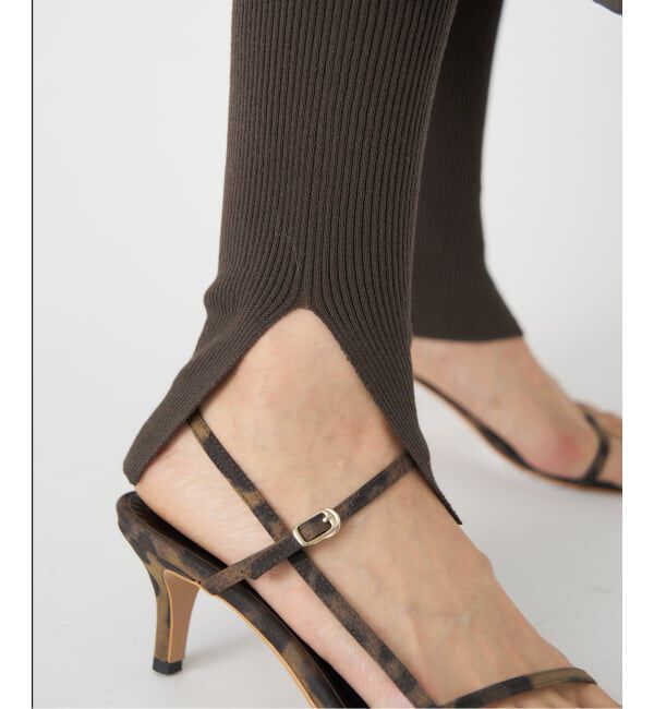 IENA「RIBレギンス」|レギンス・スパッツ|ブラウン