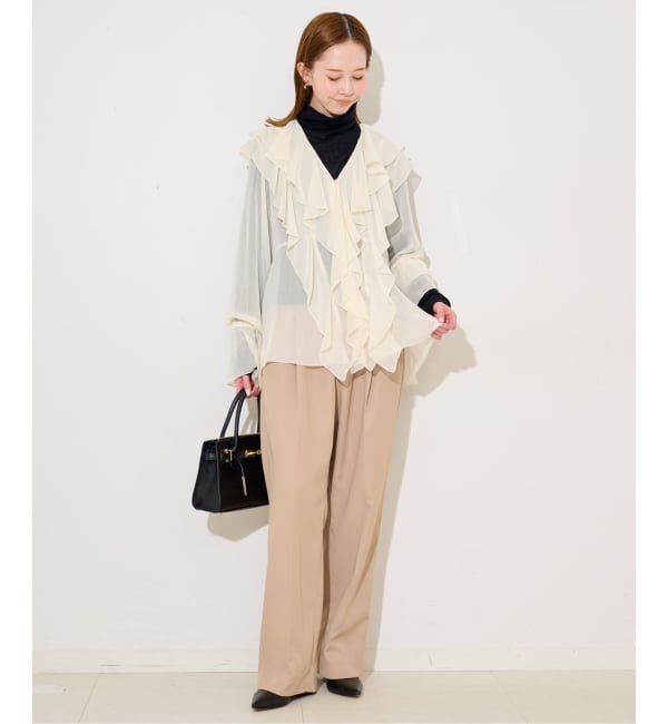 SLOBE IENA「フリルフリルブラウス」|シャツ・ブラウス|