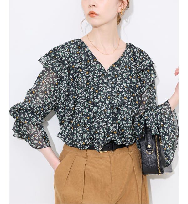 SLOBE IENA「フリルフリルブラウス」|シャツ・ブラウス|