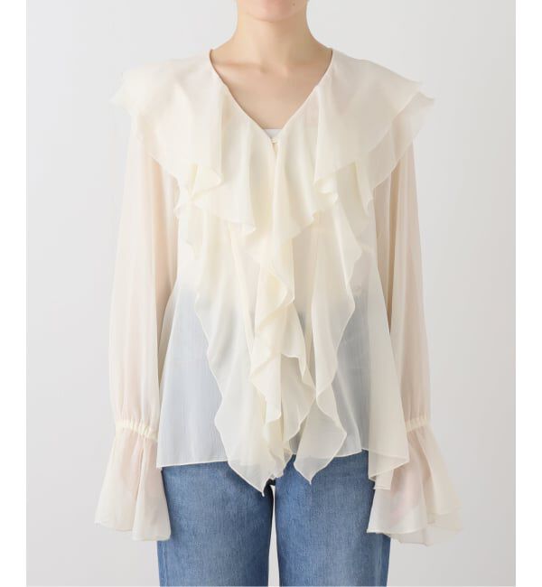 SLOBE IENA「フリルフリルブラウス」|シャツ・ブラウス|