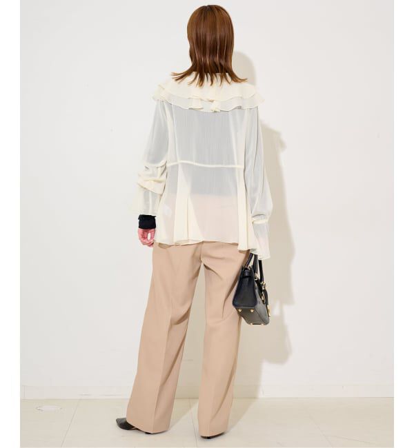 SLOBE IENA「フリルフリルブラウス」|シャツ・ブラウス|