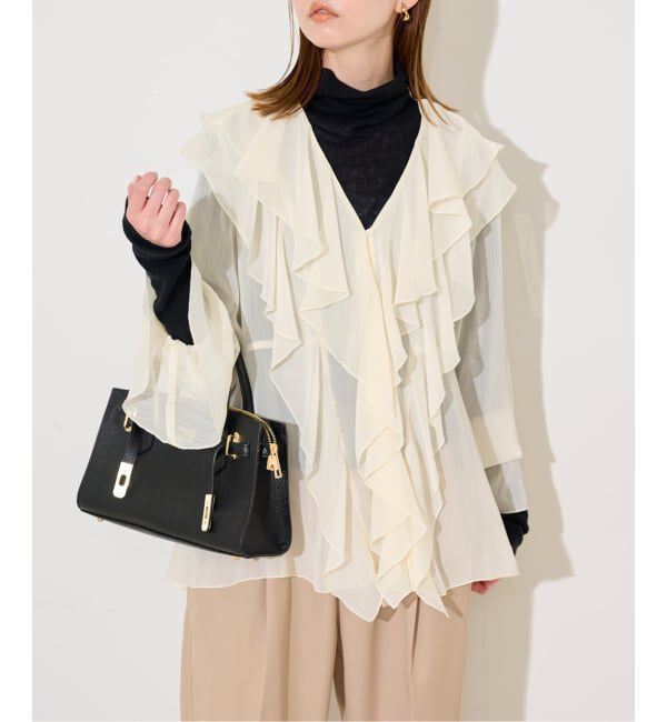 SLOBE IENA「フリルフリルブラウス」|シャツ・ブラウス|