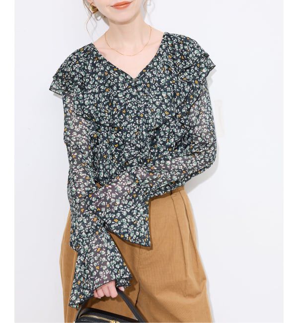 SLOBE IENA「フリルフリルブラウス」|シャツ・ブラウス|