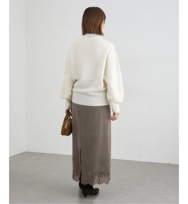 IENA「サテンレーススカート」|スカート|