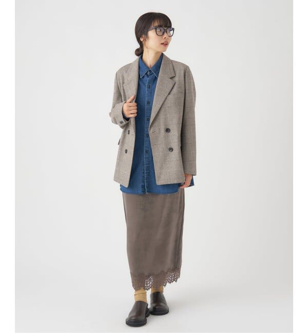 IENA「サテンレーススカート」|スカート|