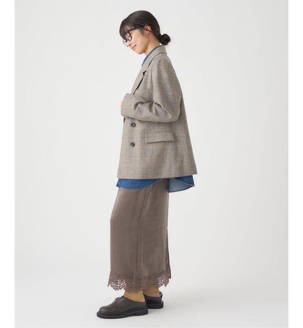 IENA「サテンレーススカート」|スカート|