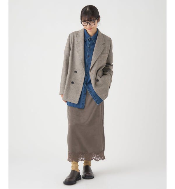 IENA「サテンレーススカート」|スカート|