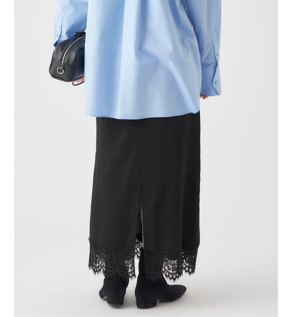 IENA「サテンレーススカート」|スカート|