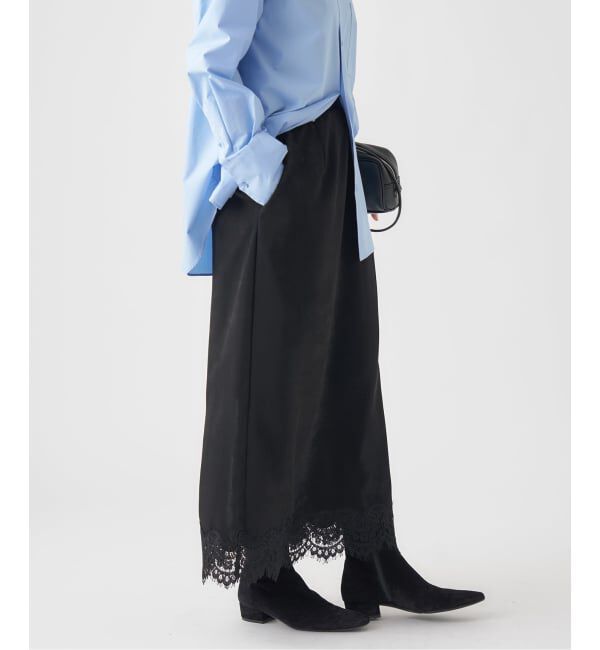 IENA「サテンレーススカート」|スカート|